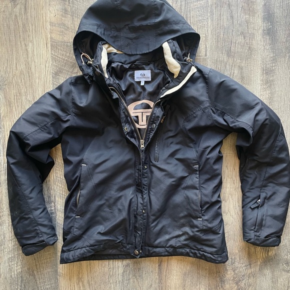 Sergio Tacchini Jackets & Blazers - Sergio Tacchini Black Hooded Jacket